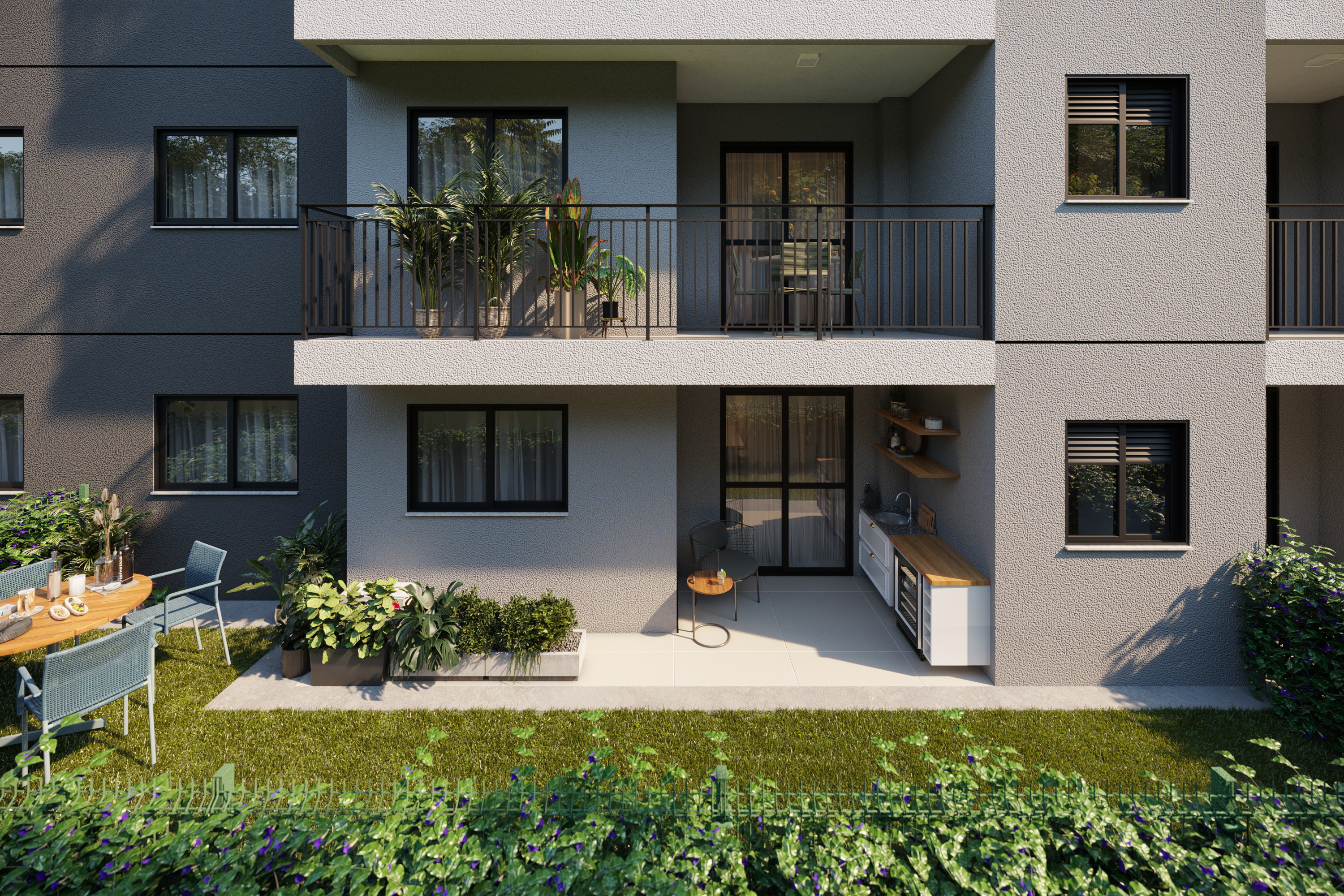 Apartamento com Garden