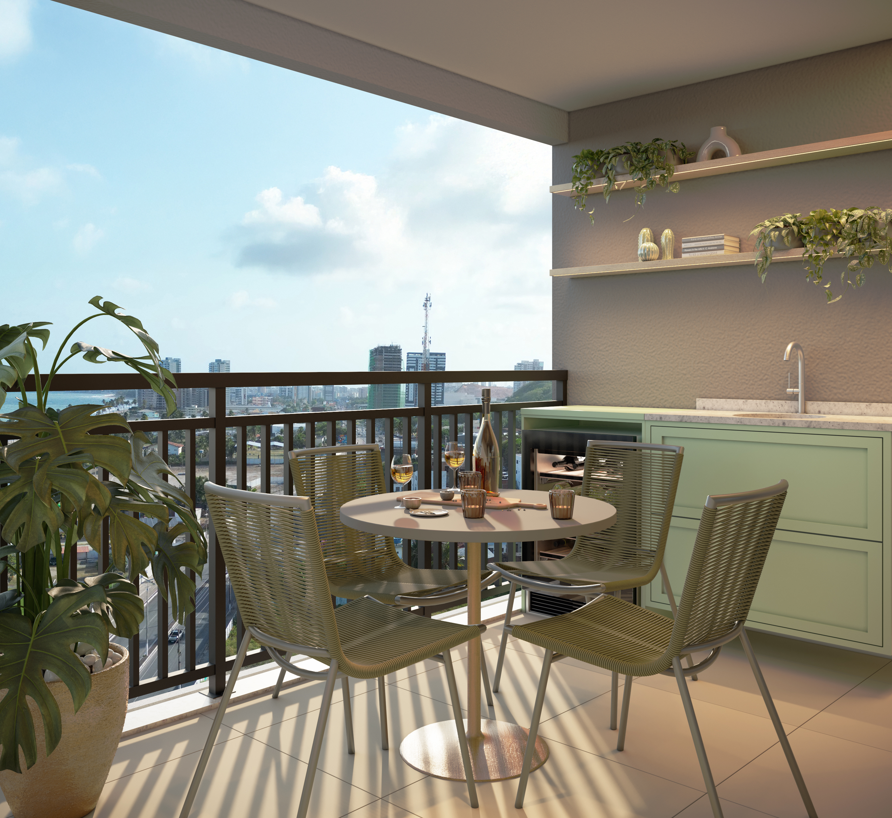 Varanda Apto Comfort